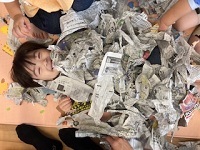 新聞紙遊び2