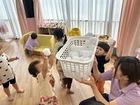 夏の雪あそび②