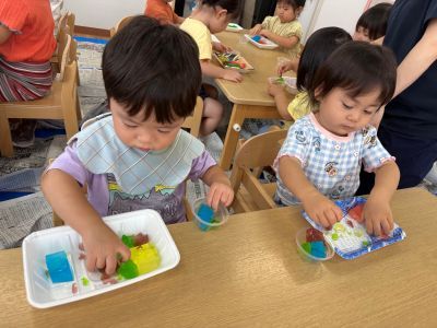寒天遊び②